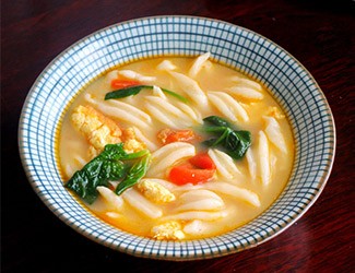 面食做法花樣大全之一：三七剪刀面，清水煮就很好吃